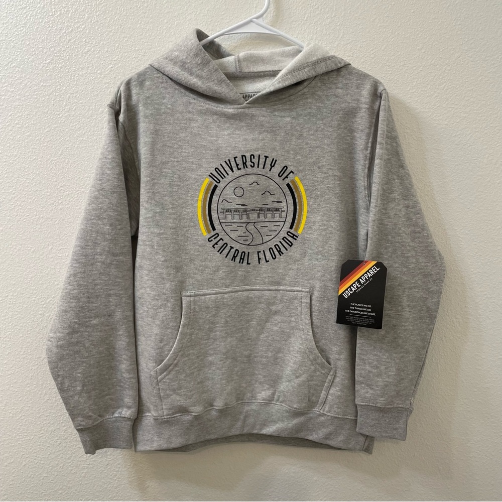 uscape UCF Univeristy of Cental florida pullover hoodie Millicin hall gray NWT